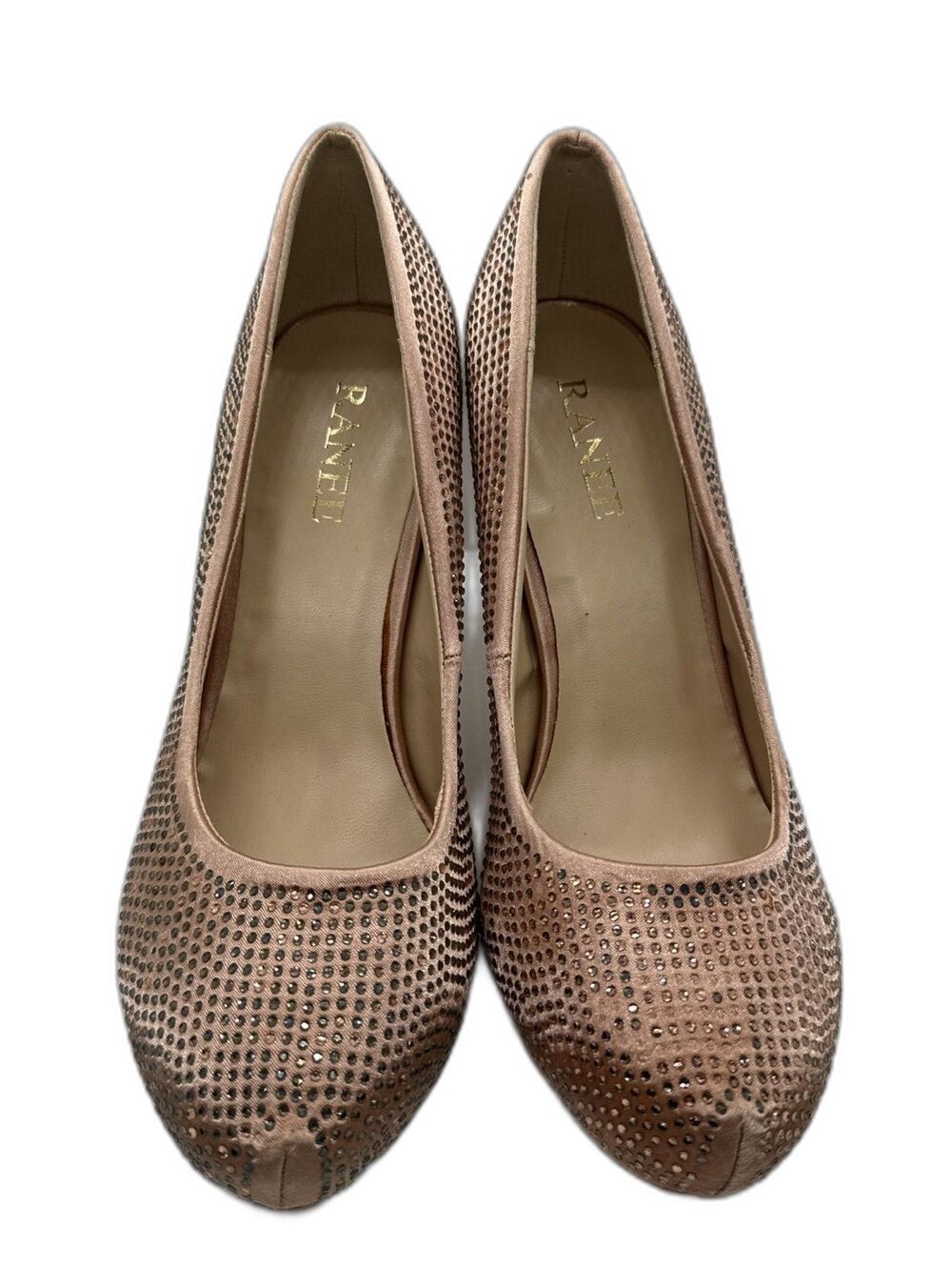 Ranne Stiletto Heels Pumps Rhinestone Embellished Round Toe  Size 7.5 - Picture 11 of 15